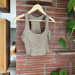 Tan Athletic Tank Top